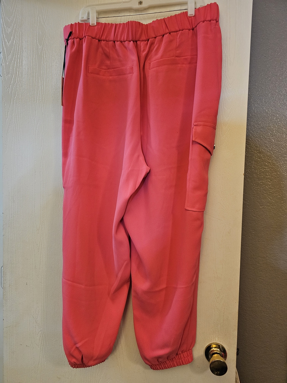 Eloquii Salmon Belted Blazer with Jogger Hem Pants - Picture 5 of 5